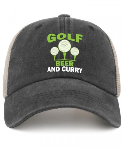 Kawaii Hats Ball Hats gollf Beer and Curry Baseball Cap Humor Golf Hats Gifts for Boyfriends,Sun Cap Suitable Gray01 $10.29 S...