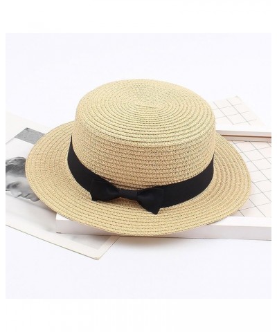 Sun Hat Womens Straw Beach Bowknot Sun Protection Vintage Beach Hat Women 2024 Packable with Brim Hiking Garden Caps Khaki $1...