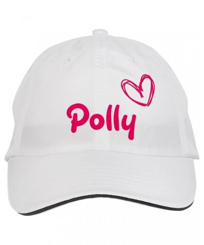 Polly Name Hat Adjustable Cap, DesP77 White $11.13 Baseball Caps