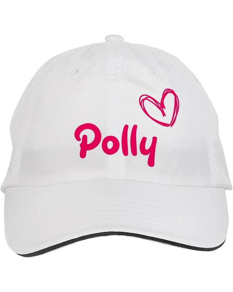 Polly Name Hat Adjustable Cap, DesP77 White $11.13 Baseball Caps