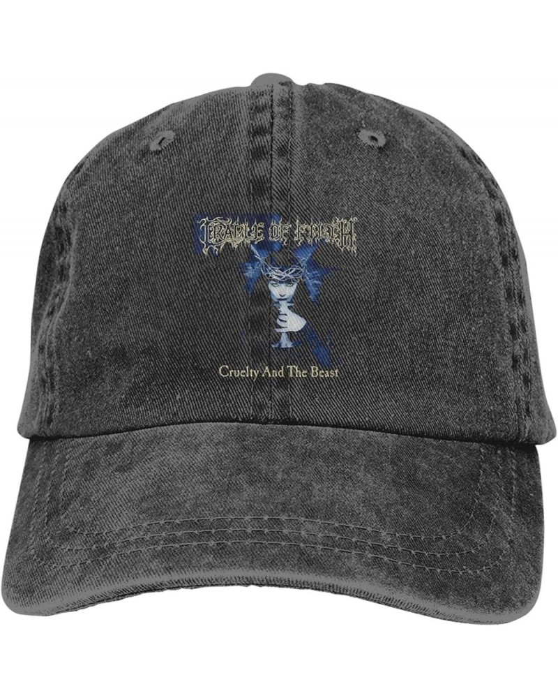 Cradle of Music Filth Hat Fashion Versatile Baseball Cap Adjustable Washed Denim Hat Men Women Casquette Black Black $11.55 B...