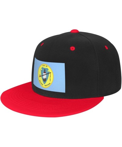 Flag of The Osage Nation Baseball Cap for Men Women Snapback Hat Adjustable Flat Bill Hats Red $11.37 Baseball Caps