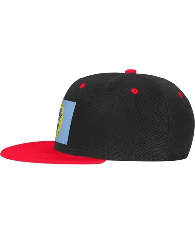 Flag of The Osage Nation Baseball Cap for Men Women Snapback Hat Adjustable Flat Bill Hats Red $11.37 Baseball Caps