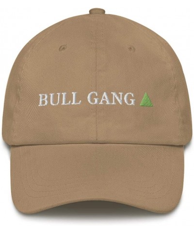 Bull Gang Hat (Embroidered Dad Cap) Khaki $13.04 Visors