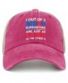 1 Out of 3 Biden Supporters are Just As Stupid As The Other Hats for Men Trucket Vintage Trucker Mens Black Mens Pink $10.31 ...