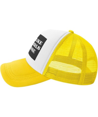 I'm Not Like Other Girls I'm Worse Hats Mesh Hat Cute Baseball Cap Sun Trucker Hat Men Women Yellow $12.42 Baseball Caps