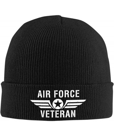 Air Force Veteran Knit Winter Hats Cuffed Beanie Stocking Hat Ski Gift Black $10.57 Skullies & Beanies