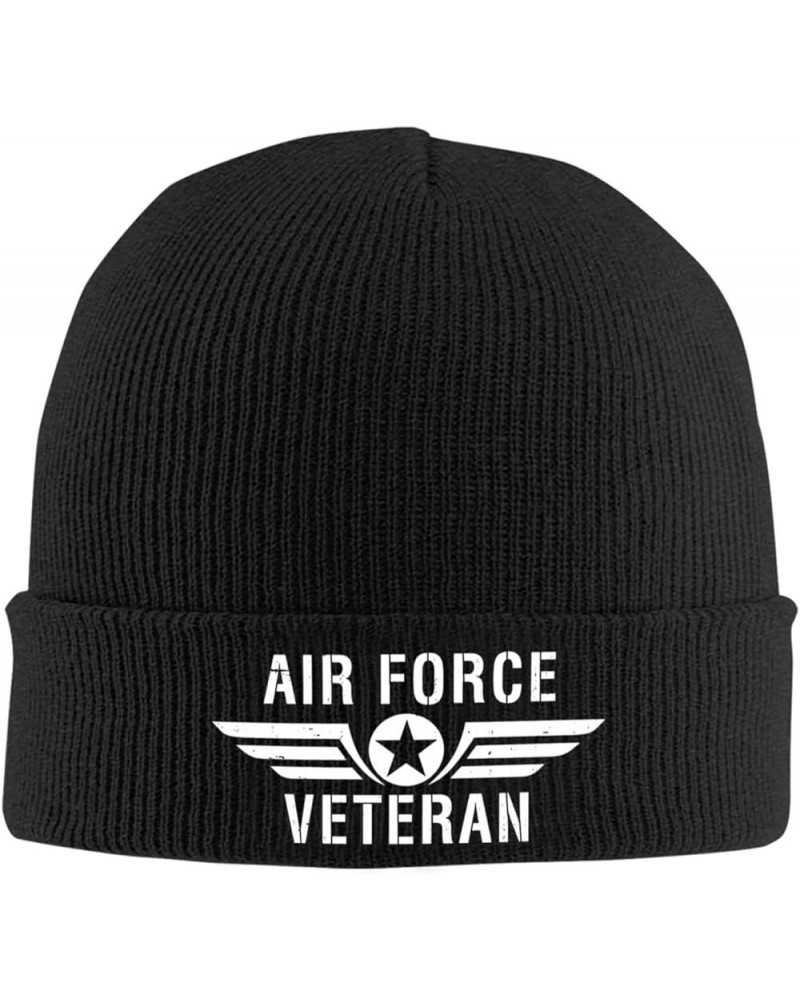 Air Force Veteran Knit Winter Hats Cuffed Beanie Stocking Hat Ski Gift Black $10.57 Skullies & Beanies