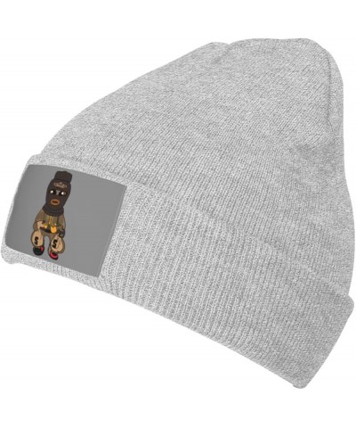 Thieves Steal Money Beanie Hat for Men Women Hats Skull Cap Warm Cozy Knitted Caps Gray $10.83 Skullies & Beanies