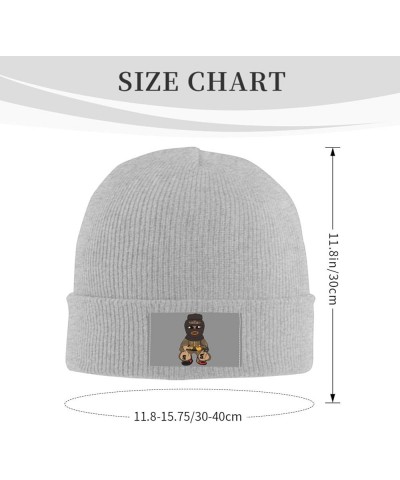 Thieves Steal Money Beanie Hat for Men Women Hats Skull Cap Warm Cozy Knitted Caps Gray $10.83 Skullies & Beanies