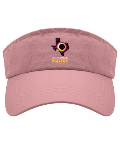 Total Solar Eclipse 04.08.2024 Hats Sun Visor for Women Running Caps Funny Sun Protection Hats Pink $9.15 Sun Hats