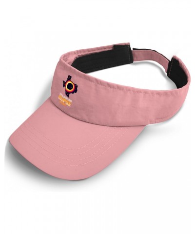 Total Solar Eclipse 04.08.2024 Hats Sun Visor for Women Running Caps Funny Sun Protection Hats Pink $9.15 Sun Hats