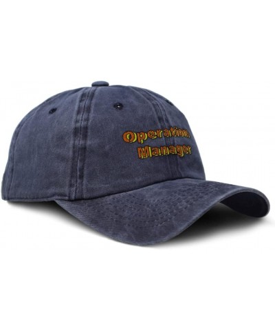 Soft Washed Baseball Cap Operations Manager Cotton Dad Hats for Men & Women Navy Design Only $17.39 Baseball Caps