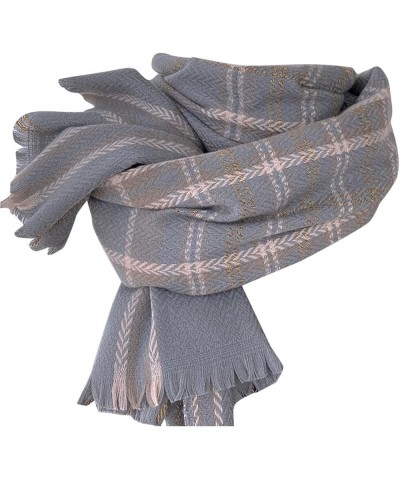 Women Fall Winter Scarf Classic Scarf Warm Soft Large Blanket Wrap Shawl Scarves Olive Scarf Grey $11.99 Scarves