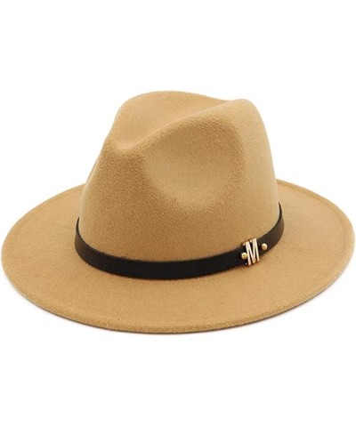 Unisex Felt Jazz Fedora Hat Flat Brimmed Gambler HAT Trilby Attractor Hat Pink 55-58cm $17.69 Fedoras