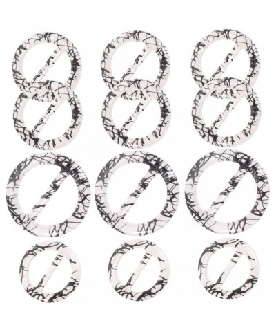 60 Pcs Round Japanese Buckle Miss Resin Clothing Shirt Clip As Shown X3pcs 0.4X4.2X4.2CMx3pcs $13.12 Scarves