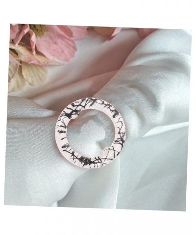 60 Pcs Round Japanese Buckle Miss Resin Clothing Shirt Clip As Shown X3pcs 0.4X4.2X4.2CMx3pcs $13.12 Scarves