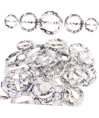 60 Pcs Round Japanese Buckle Miss Resin Clothing Shirt Clip As Shown X3pcs 0.4X4.2X4.2CMx3pcs $13.12 Scarves