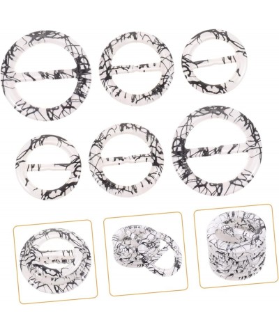 60 Pcs Round Japanese Buckle Miss Resin Clothing Shirt Clip As Shown X3pcs 0.4X4.2X4.2CMx3pcs $13.12 Scarves