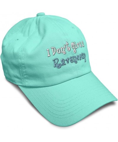 Soft Baseball Cap I Don't Give A Ravencrap Cotton Dad Hats for Men & Women Mint $11.60 Baseball Caps