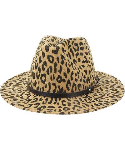 Fashion Wool Fedora Hat Hawkins Felt Cap Wide Brim Ladies Women Men top hat Godfather Sombrero Caps Light Tan $12.99 Fedoras