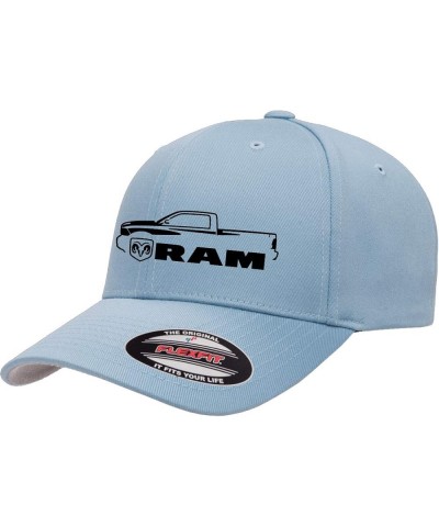 2010-18 Ram 1500 Pickup Truck Outline Design Flexfit 6277 Athletic Baseball Fitted Hat Cap Carolina Blue $11.60 Baseball Caps