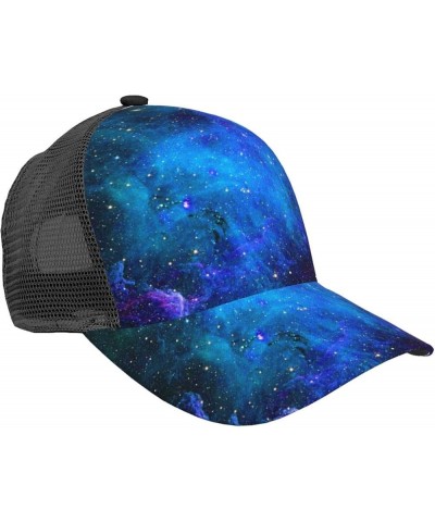 London Print Baseball Cap,Front Mesh Back Adjustable Snapback Closure Hat- for Men and Women Galaxy $16.03 Baseball Caps