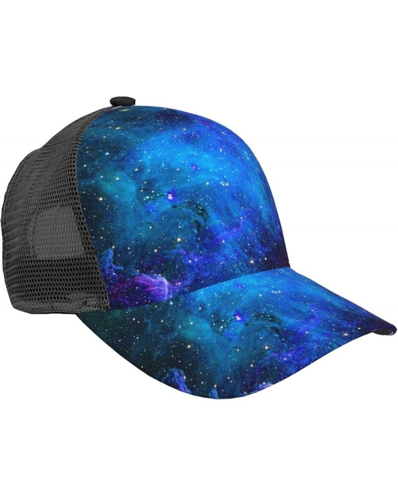 London Print Baseball Cap,Front Mesh Back Adjustable Snapback Closure Hat- for Men and Women Galaxy $16.03 Baseball Caps