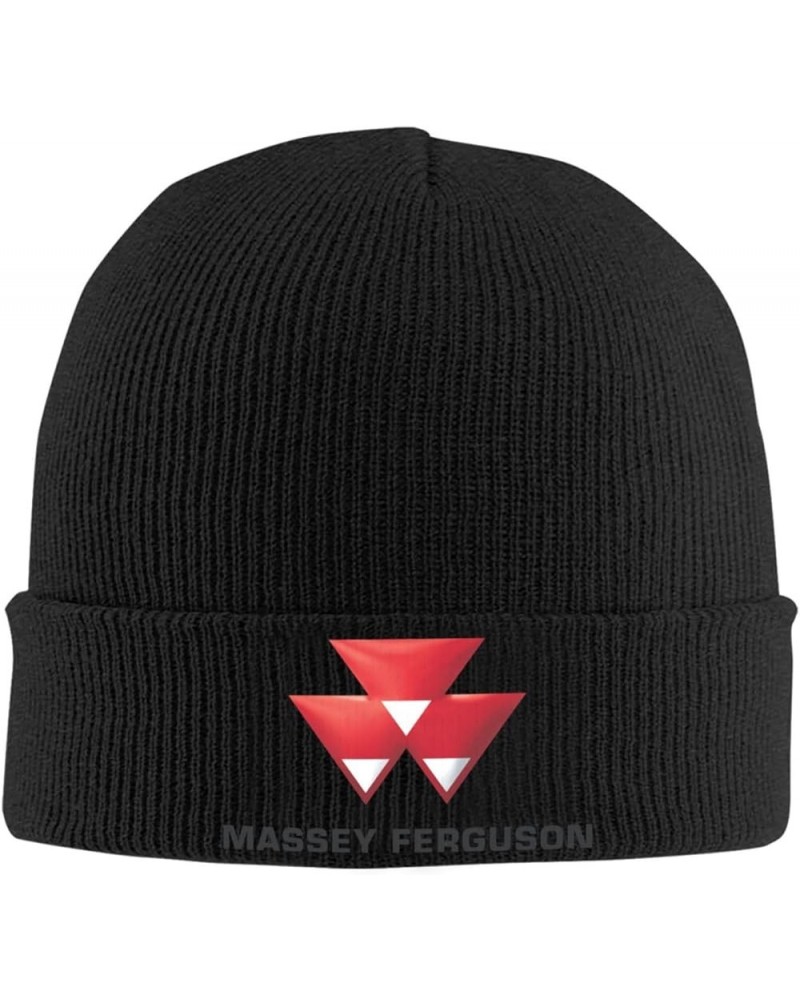 Massey Ferguson Beanie Hat for Men and Women Winter Warm Hats Knit Slouchy Thick Skull Cap Black $10.34 Skullies & Beanies