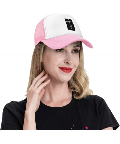 Faith Cross, Christian, Jesus Trucker hat Men Baseball Cap Black Hats Sun Dad Hat Women Cowboy hat Pink $10.14 Baseball Caps