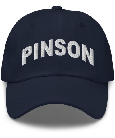 Pinson Alabama Hat Pinson AL Cap Embroidered Dad Hat Adjustable Strap Closure Unisex Navy $23.59 Baseball Caps