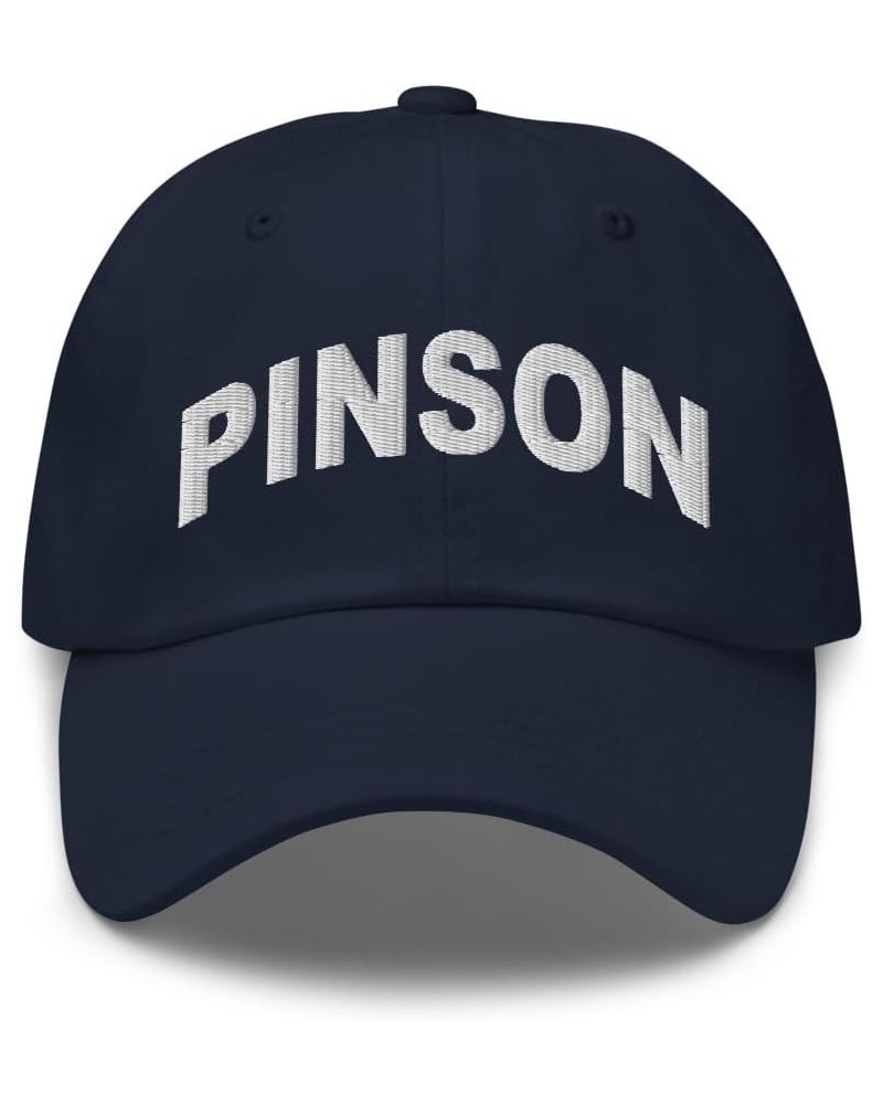 Pinson Alabama Hat Pinson AL Cap Embroidered Dad Hat Adjustable Strap Closure Unisex Navy $23.59 Baseball Caps