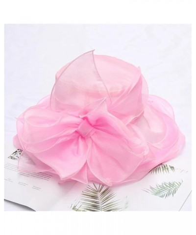 Vintage Organza Top Hat Wedding Dress Hat Summer Beach Sunscreen Visor Hat 3 $13.65 Sun Hats