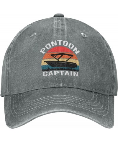 Pontoon Captain Cowboy Hat Baseball Cap Women Trucker Hat Men Dad Hat Adjustable Hat Outdoor Snapback Hat Black Gray $10.56 B...