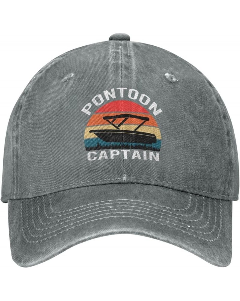 Pontoon Captain Cowboy Hat Baseball Cap Women Trucker Hat Men Dad Hat Adjustable Hat Outdoor Snapback Hat Black Gray $10.56 B...