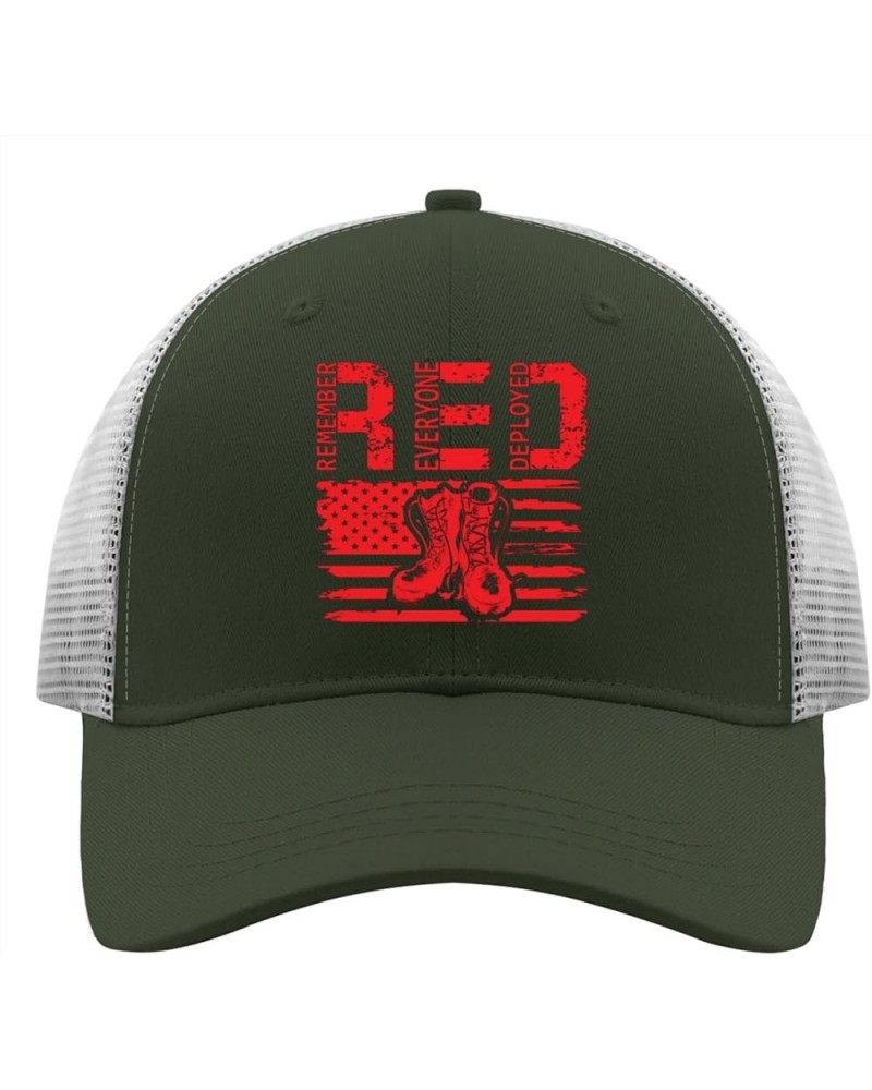 Remembers Everyone Deployed Baseball Cap Dad Hats Apricot Army Green $9.02 Sun Hats