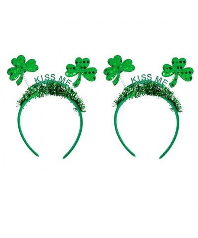 2pcs Party Headband Boppers Hairbands Irish Day Hair Hoop Patricks Day Hair Hoop Handmade Hair St Patricks Day Headdress Iris...