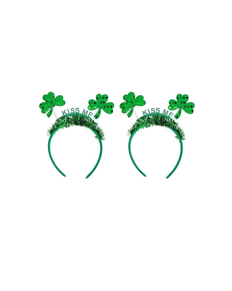 2pcs Party Headband Boppers Hairbands Irish Day Hair Hoop Patricks Day Hair Hoop Handmade Hair St Patricks Day Headdress Iris...