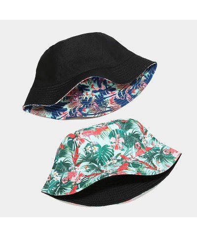 Unisex Flamingo Bucket Hat Reversible Hawaiian Beach Packable Fisherman Sun Cap 3/Flamingo $8.83 Bucket Hats