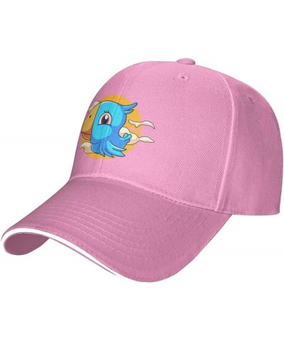 Cute Little Bird Baseball Cap Women Men Hats Adjustable Truck Driver Sun Hat Dad Baseball Caps Pink $13.21 Baseball Caps