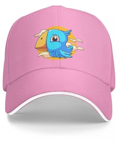 Cute Little Bird Baseball Cap Women Men Hats Adjustable Truck Driver Sun Hat Dad Baseball Caps Pink $13.21 Baseball Caps