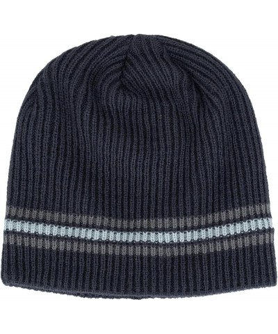 Slouchy Winter Beanie Knit Hats for Men & Women - Slouch Beanie Cap - Warm & Soft Cold Weather Caps Navy $27.92 Skullies & Be...