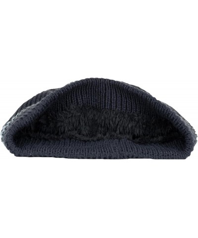 Slouchy Winter Beanie Knit Hats for Men & Women - Slouch Beanie Cap - Warm & Soft Cold Weather Caps Navy $27.92 Skullies & Be...