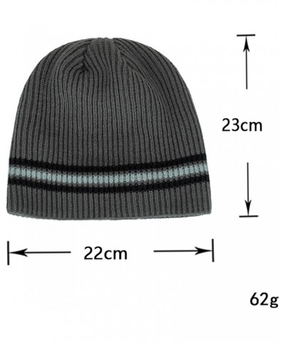 Slouchy Winter Beanie Knit Hats for Men & Women - Slouch Beanie Cap - Warm & Soft Cold Weather Caps Navy $27.92 Skullies & Be...