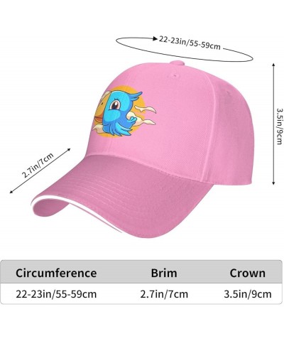 Cute Little Bird Baseball Cap Women Men Hats Adjustable Truck Driver Sun Hat Dad Baseball Caps Pink $13.21 Baseball Caps