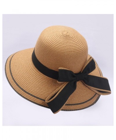 Sun Hats for Women Summer Wide Brim Packable Oversized Sun Hat Caps Big Floppy Foldable Roll Up Cap Beach Sun Hat Khaki $5.39...