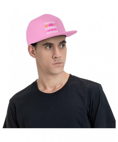 Adjustable This Girl Loves Her Bitcoin Bitcoin Snapback Hat for Men Women Baseball Cap Dad Hats Pink $12.43 Baseball Caps