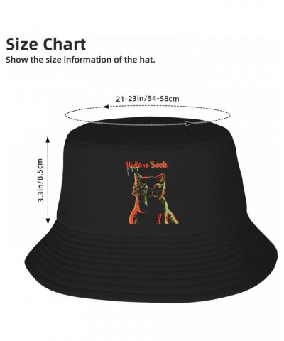 Red and Green Pet Silhouettes Bucket Hat for Men Women Outdoor Summer Beach Travel Fishing Cap $12.60 Bucket Hats