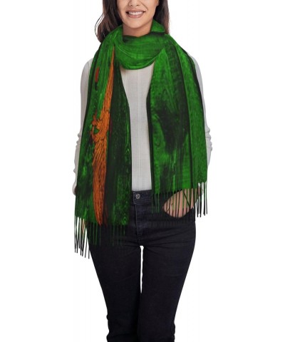 Flag of Zambia Scarf for Women Winter Warm Travel Silk Scarves $21.97 Scarves