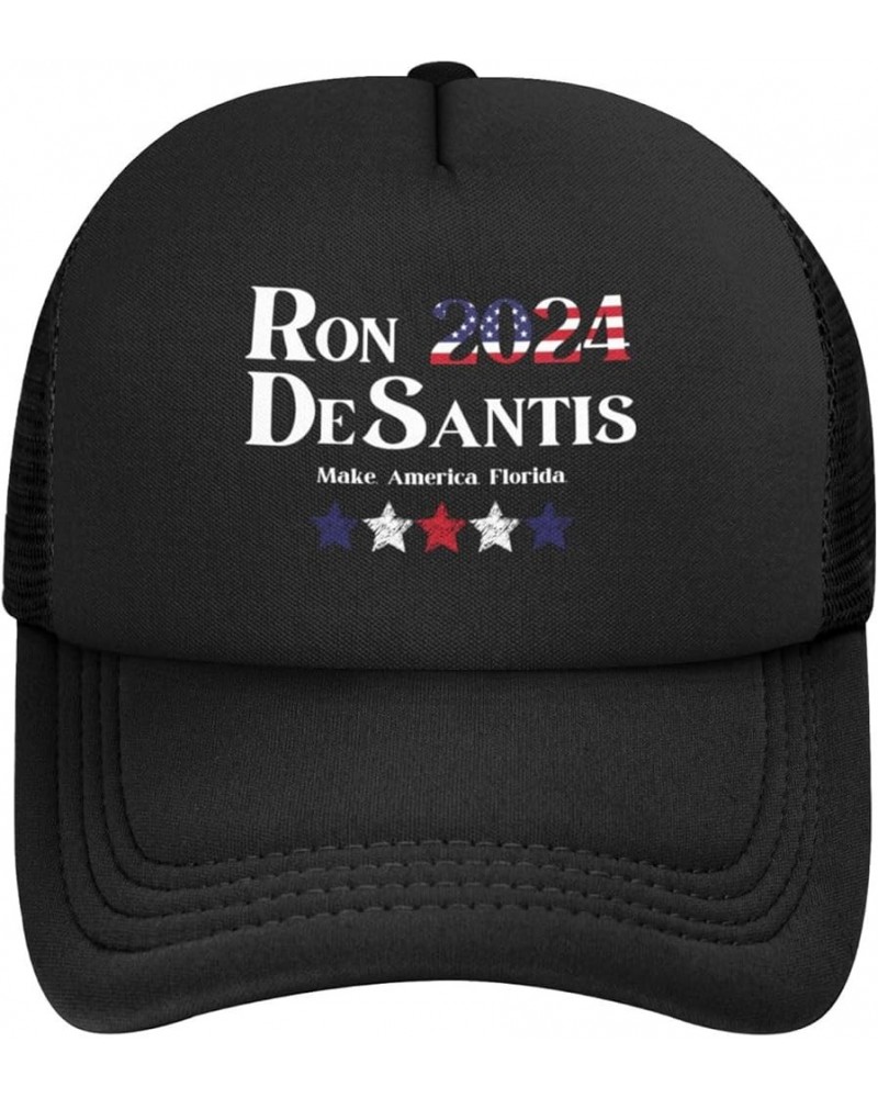 Make America Florida Ron Desantis 2024 Trucker Hat Men Mesh Baseball Cap Women Dad Hat Sun Hat Cowboy Hat Black Black $10.97 ...